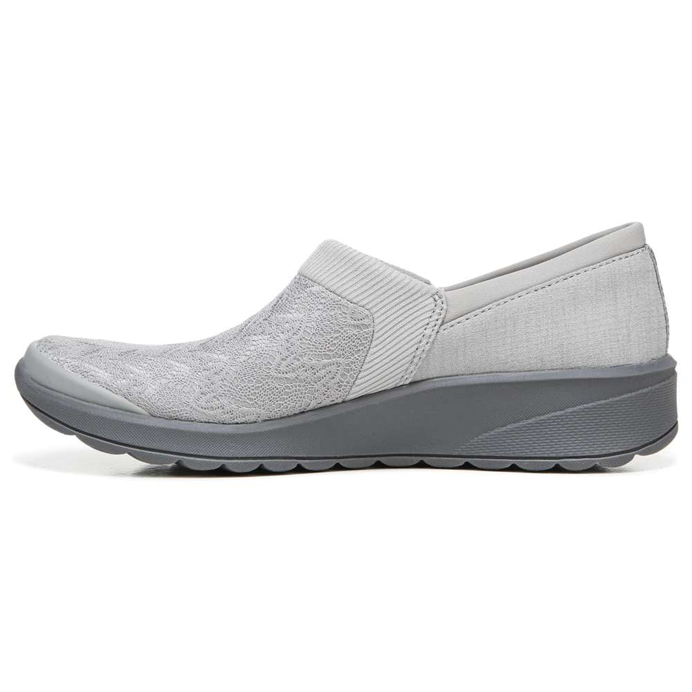 Bzees Gia Slip-On Casual Sneaker - Grey Knit