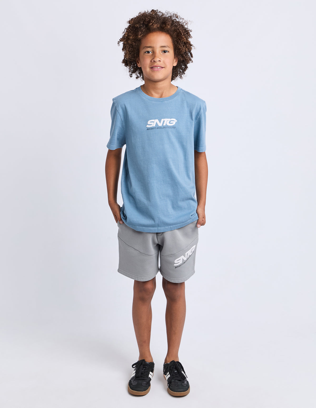 St Goliath Boys Challenger Tee - Mid Blue