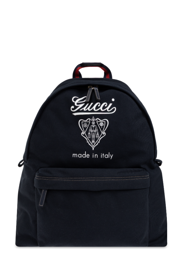 Gucci Men'S Large Backpack - Dark Blue