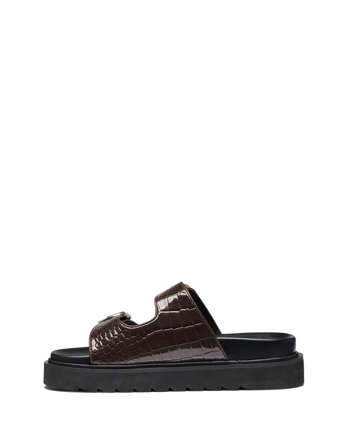 Therapy Venom Chocolate Patent Croc PU