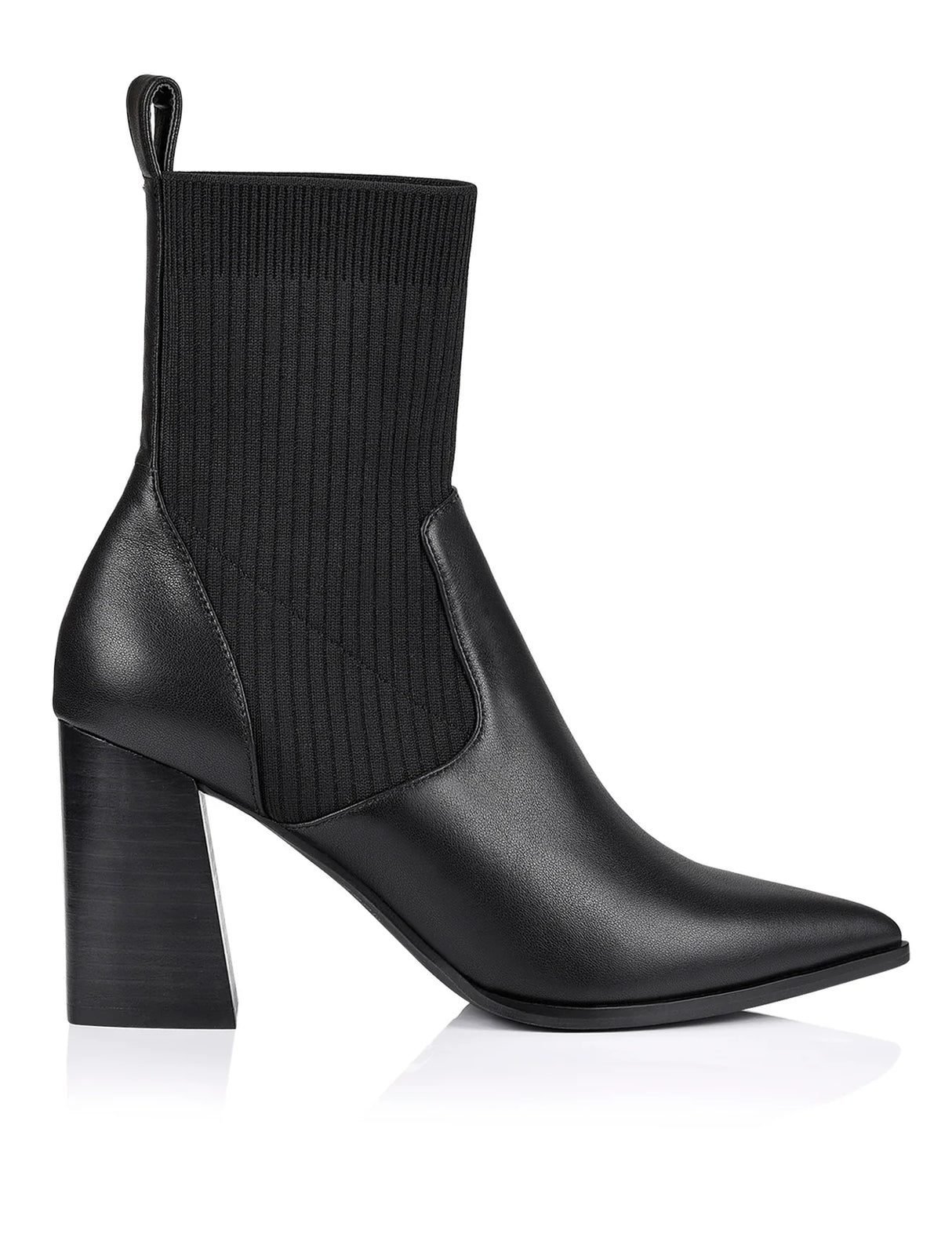 Siren Ankle Boots - Black Leather