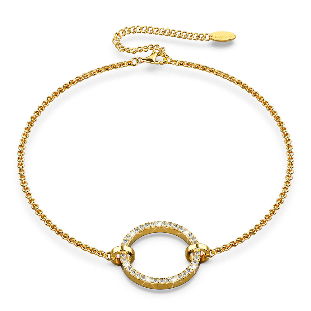 Krystal Couture Orbit of Beauty Bracelet Embellished with SWAROVSKI Crystal in Gold
