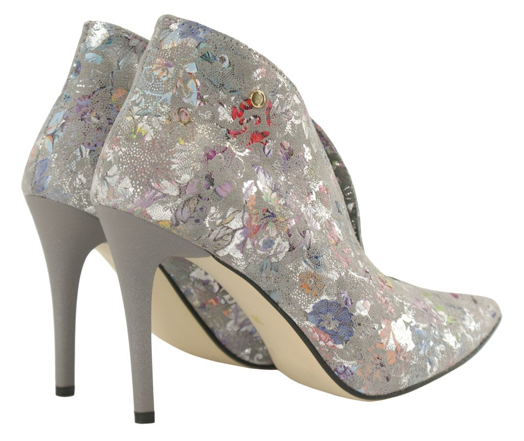 Bosccolo Womens Boots - Flowers On Grey