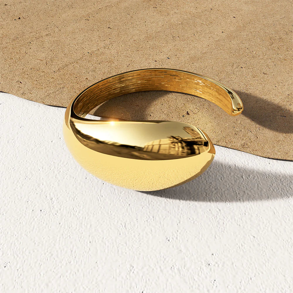 Bullion Gold Elan Irregular Open Claw Gold Ring