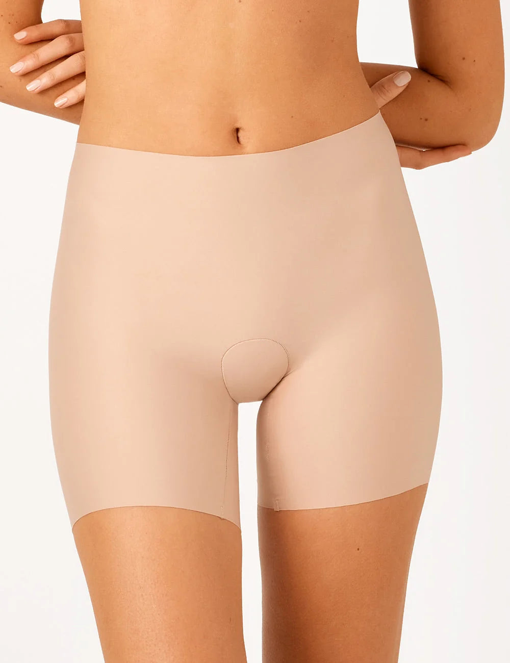 Ambra Ls Waisted Mid Thigh Short - Praline