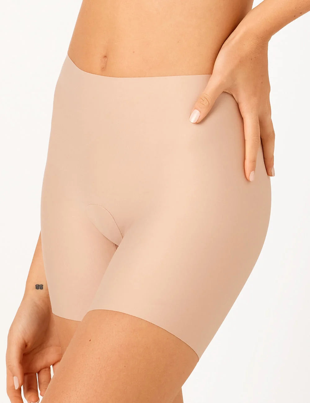 Ambra Ls Waisted Mid Thigh Short - Praline
