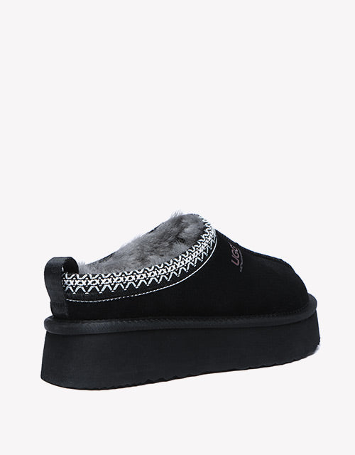 Ventus Cow Suede Platform in Black