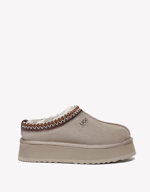 Ventus Cow Suede Platform in Brown