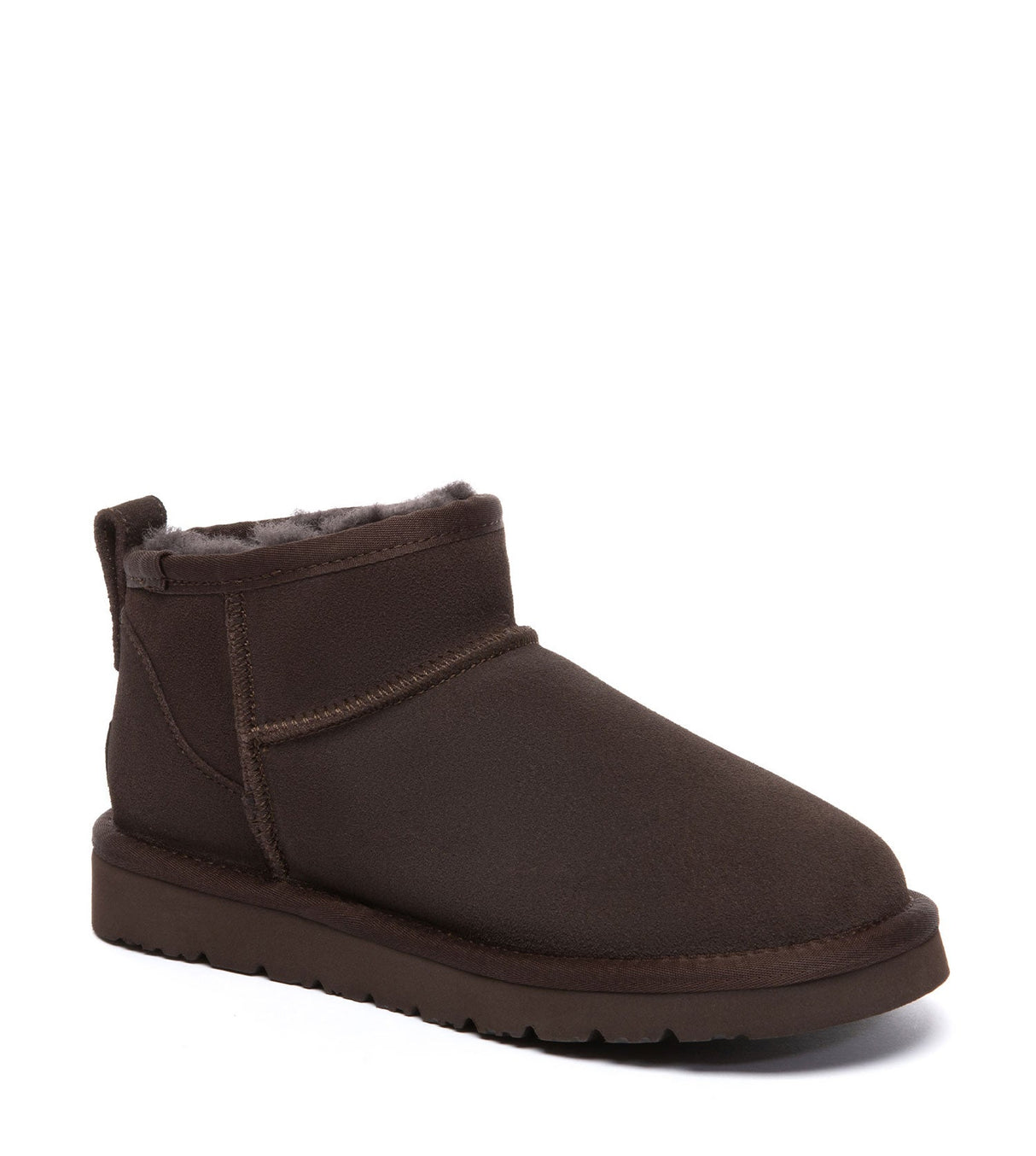Julia Cow Suede Boots in Chocolate