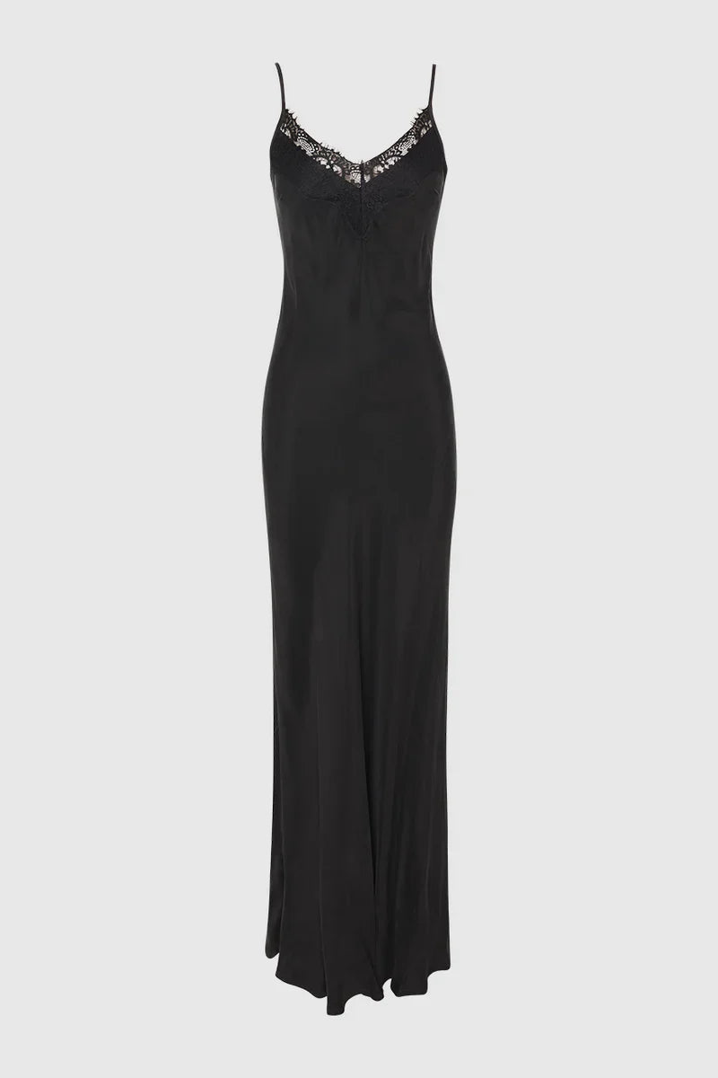 Madison The Label Amari Slip Dress - Black