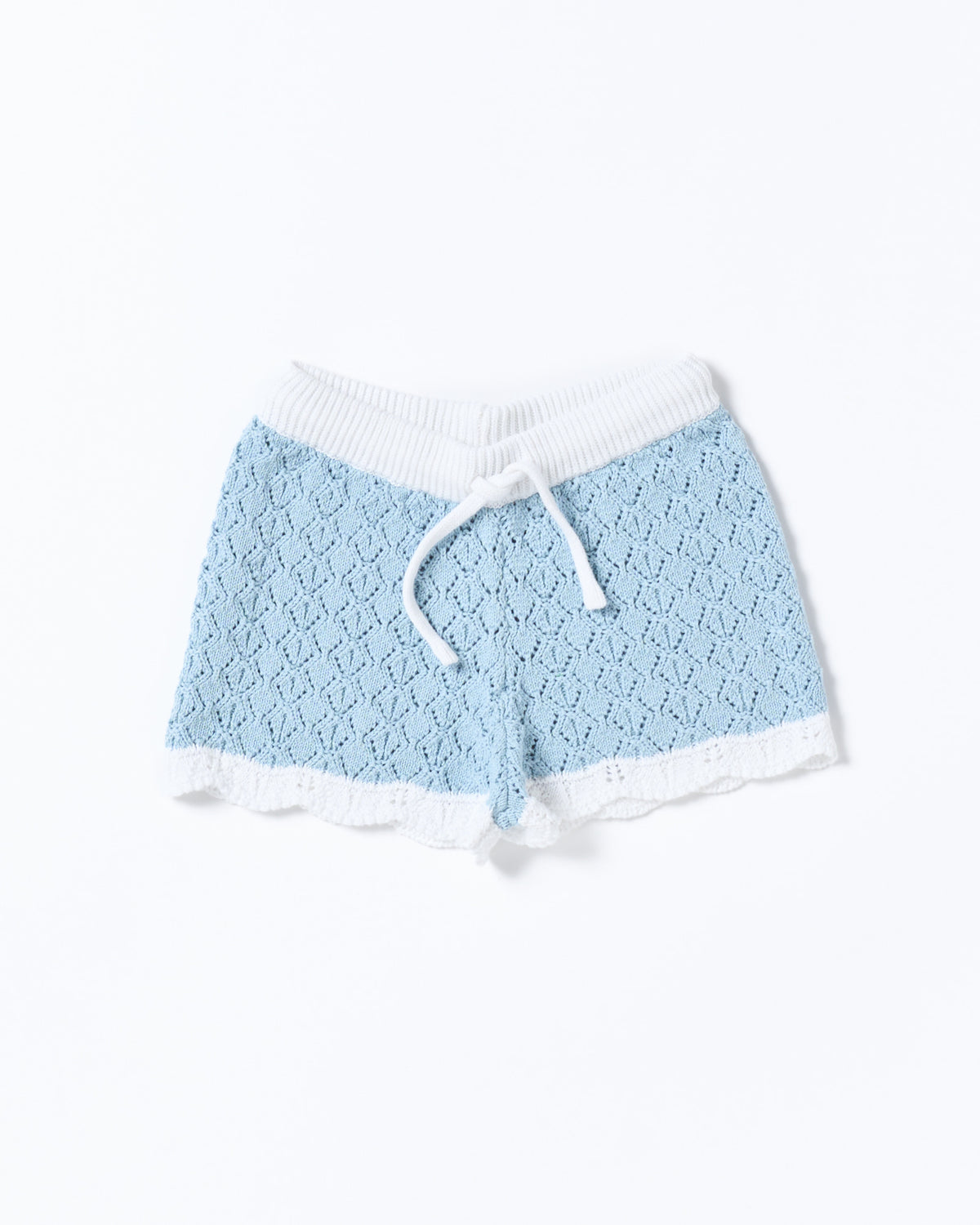 Walnut Melbourne Bella Knit Short - Blue and White