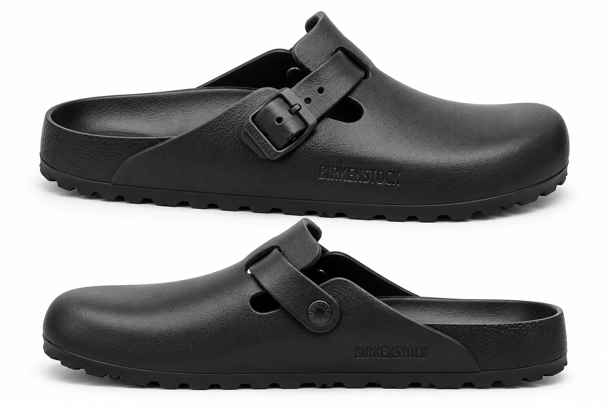 Birkenstock Unisex Boston Eva Calz. S Sandals - Black