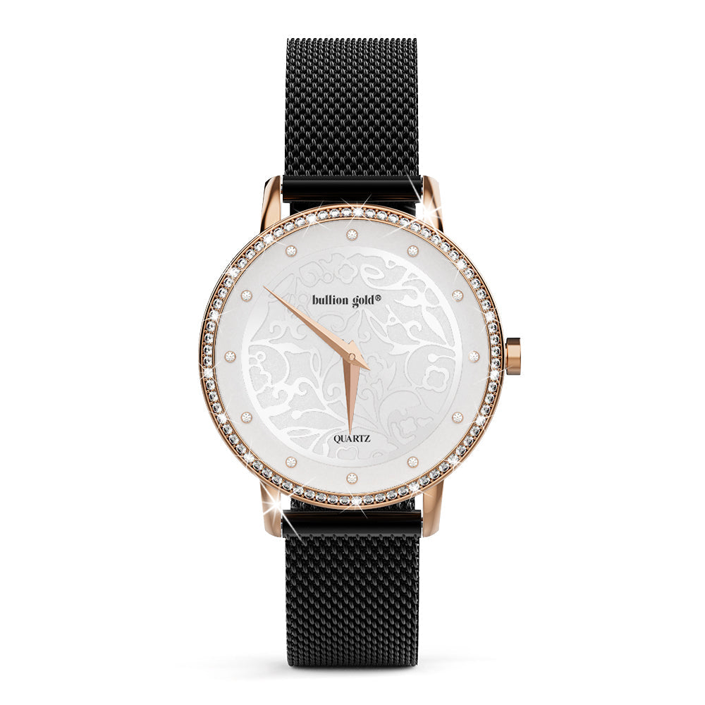 Bullion Gold Bullion Gold Elite Watch Embellished with Rhinestone
