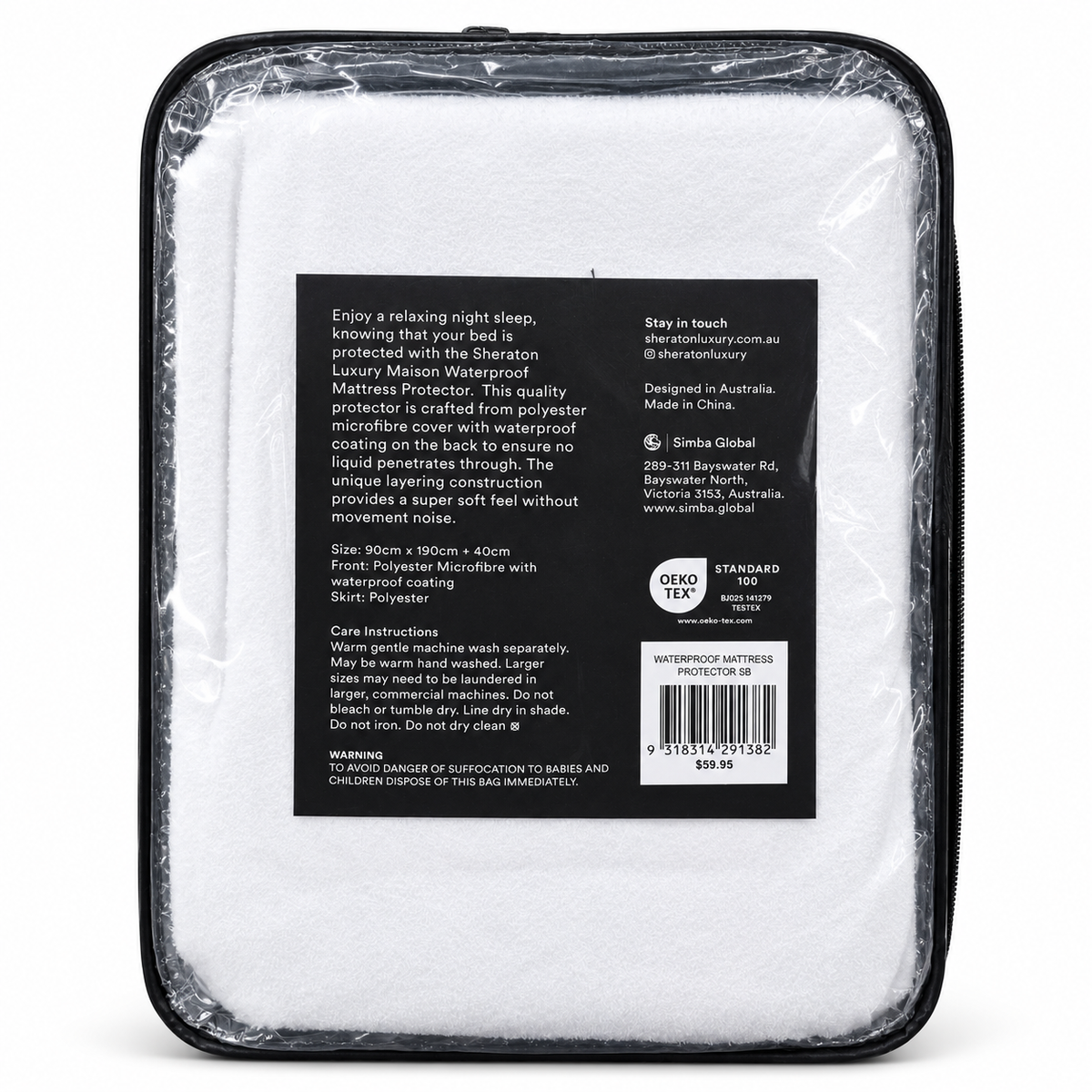 Sheraton Luxury Maison Bamboo Cotton Waterproof Mattress Protector