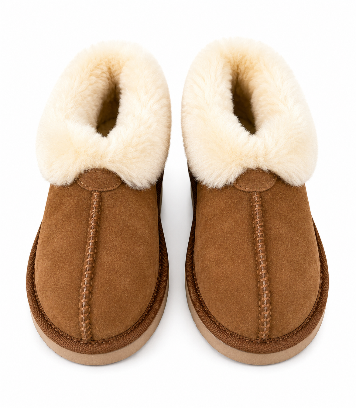 Australian Leather Ugg Classic Fur Cuff - Chestnut - AU11-12