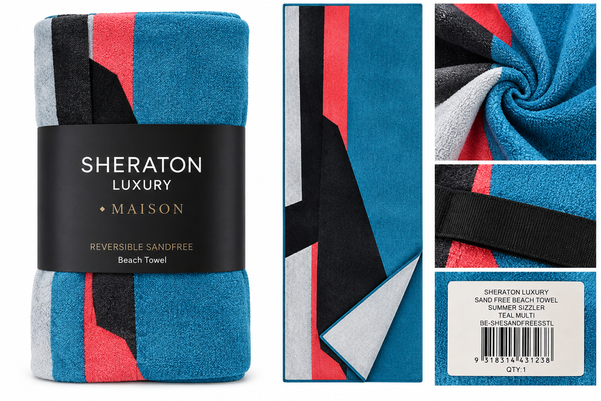 Sheraton Luxury Sand Free Beach Towel - Blue