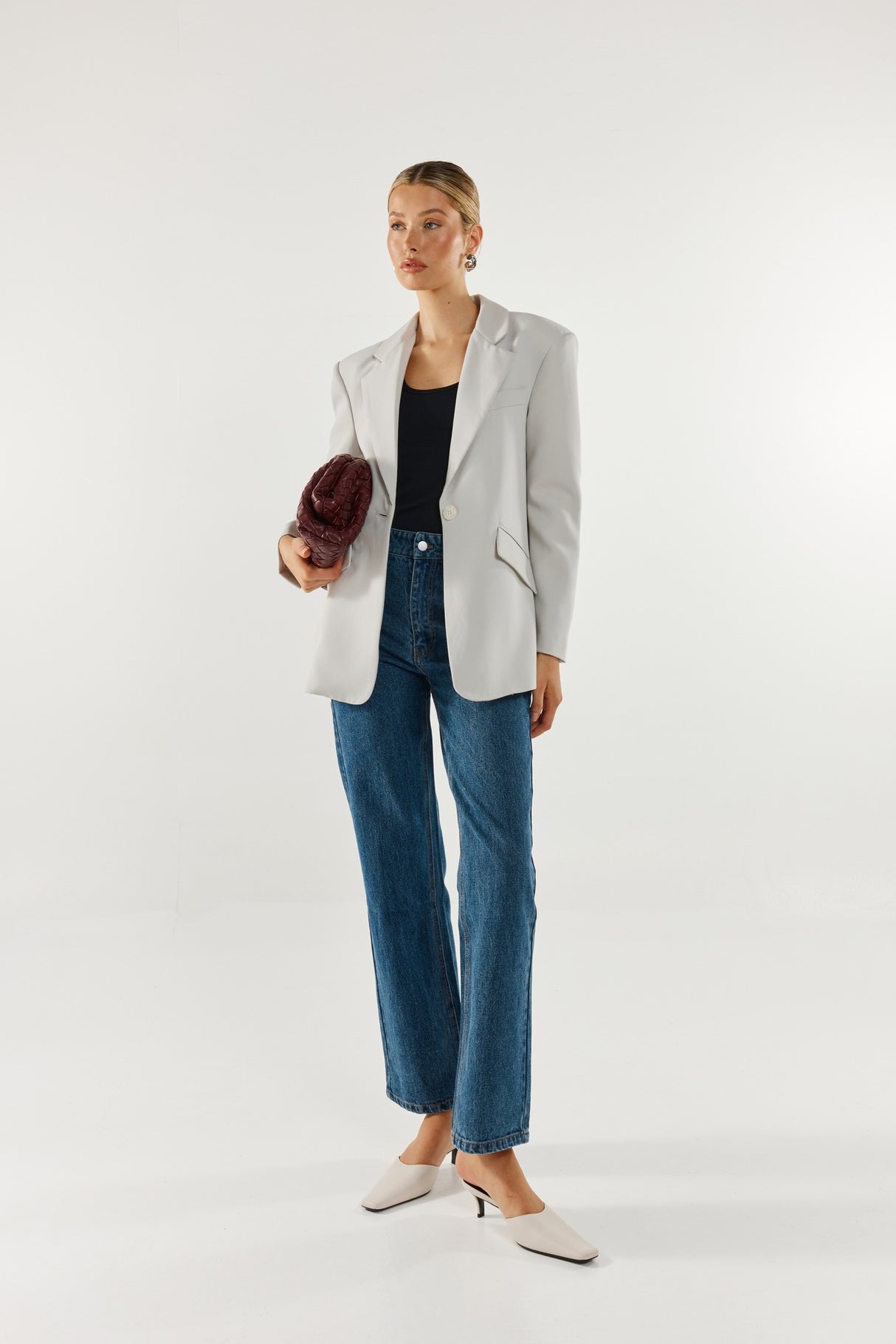 Madison The Label Collins Blazer - Grey