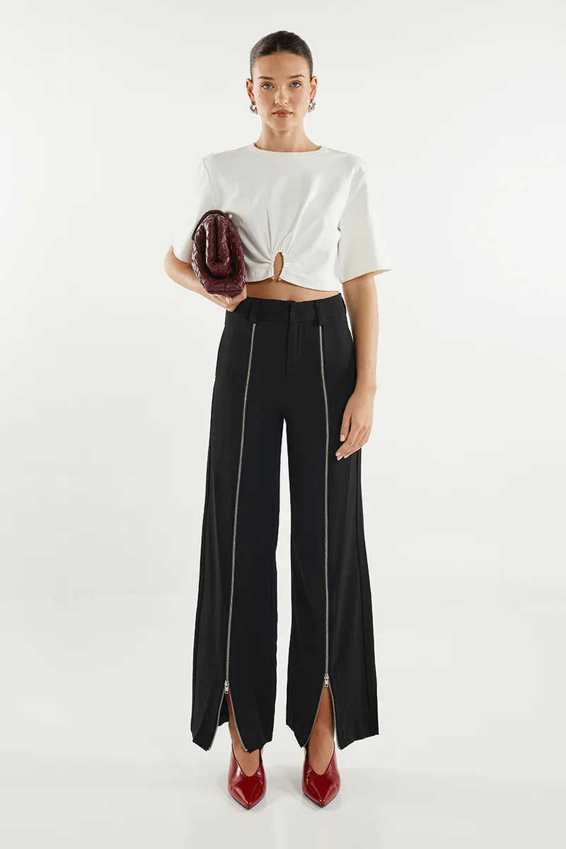 Madison The Label Dawson Ring Tee - White