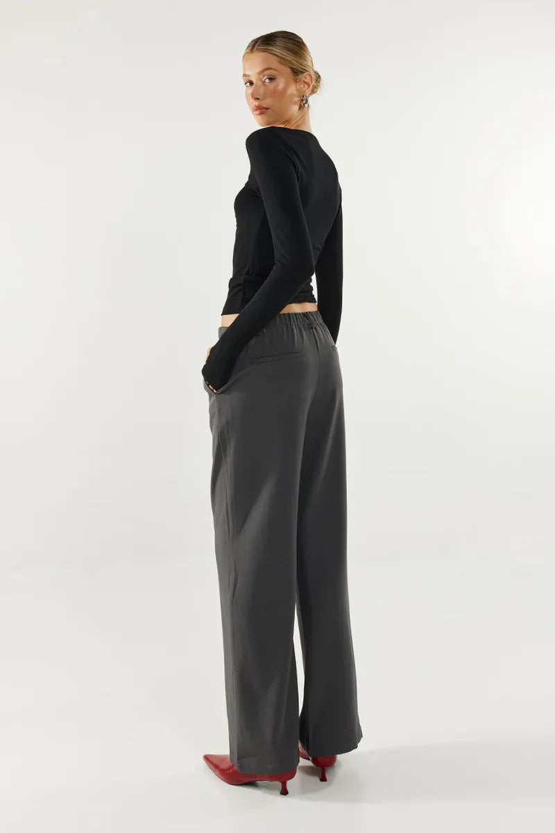 Madison The Label Freja Pants - Charcoal