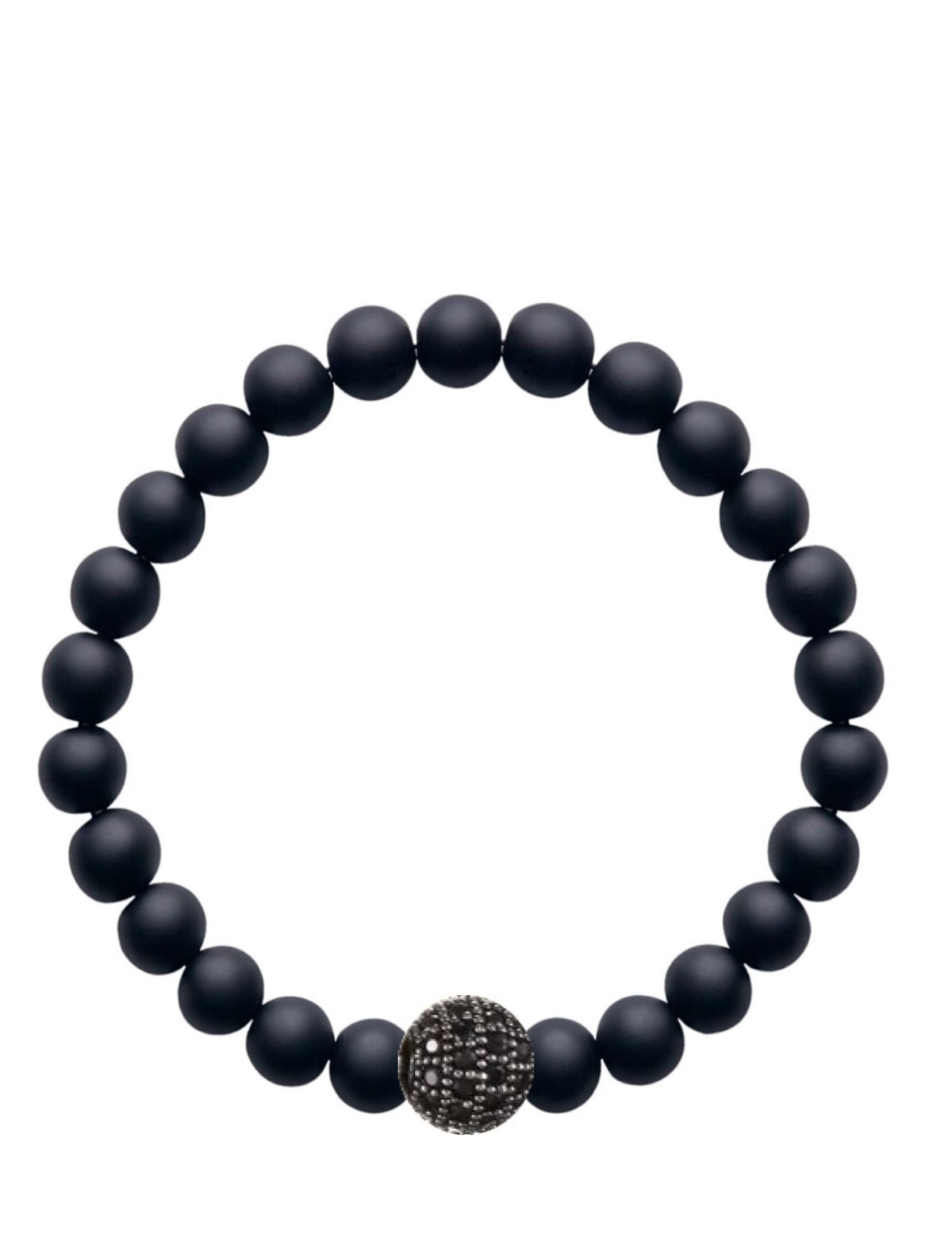 Stephen Oliver Black Onyx Embelisshed Gemstone Bracelet