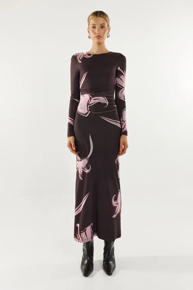 Madison The Label Macey Maxi Dress - Fleur Print