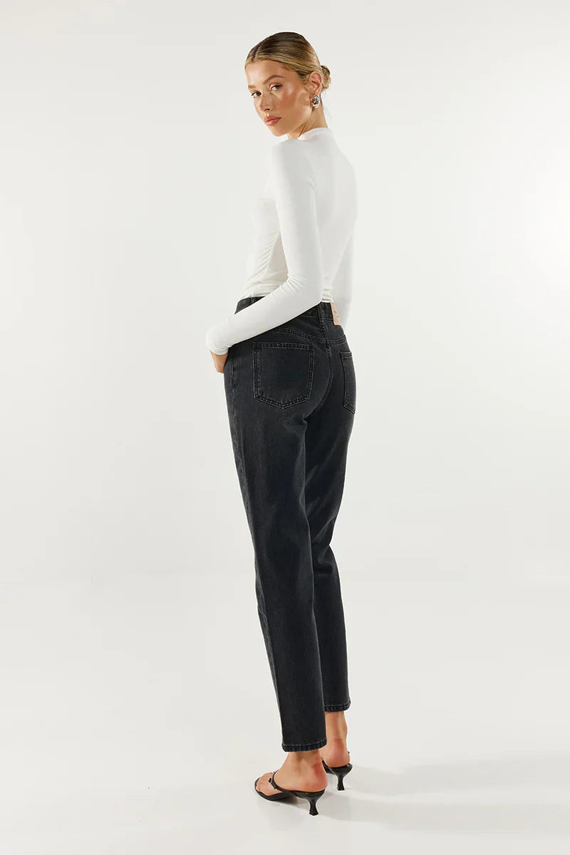 Madison The Label Marc Long Sleeve Top - White