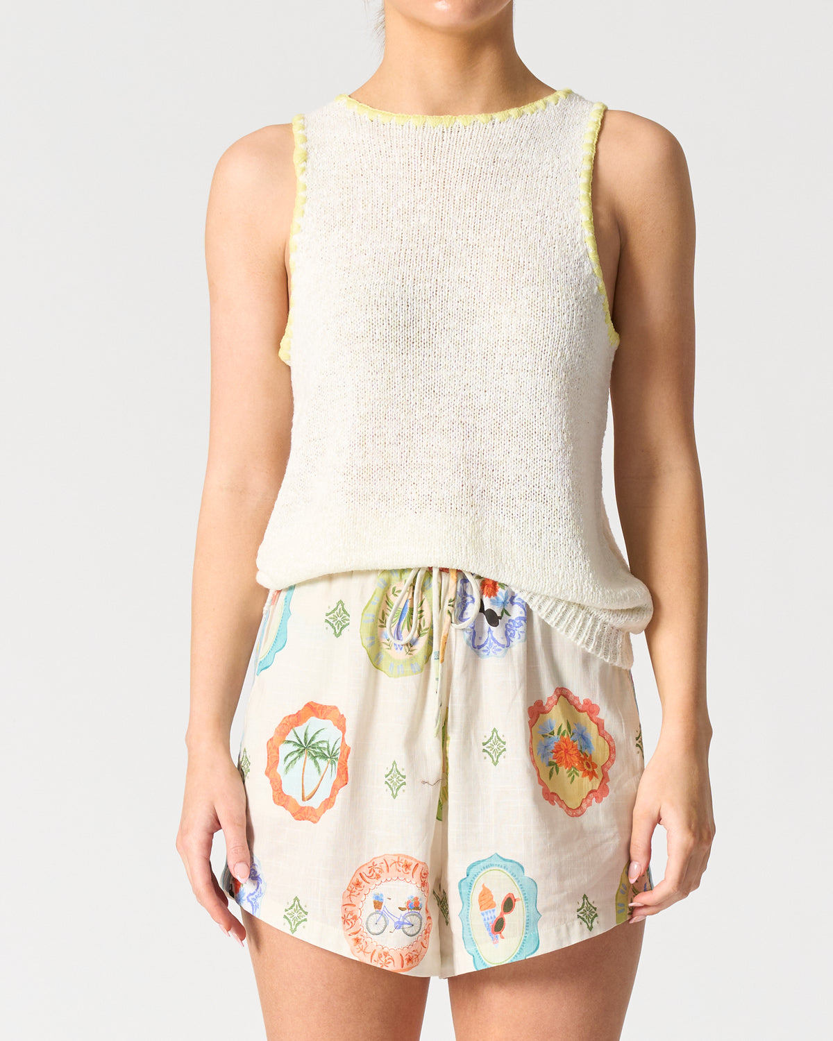 Walnut Melbourne Pasaena tank - White