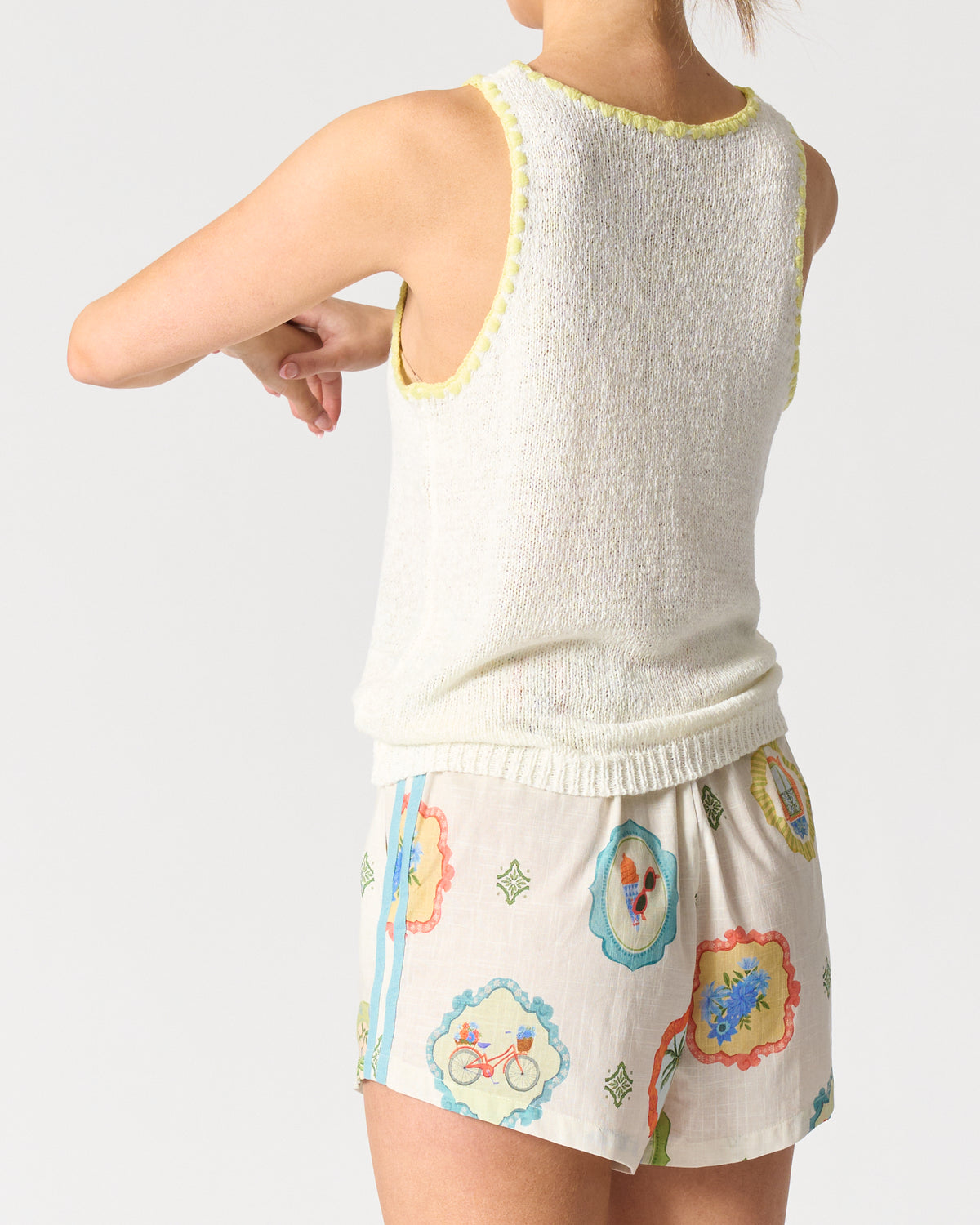 Walnut Melbourne Pasaena tank - White