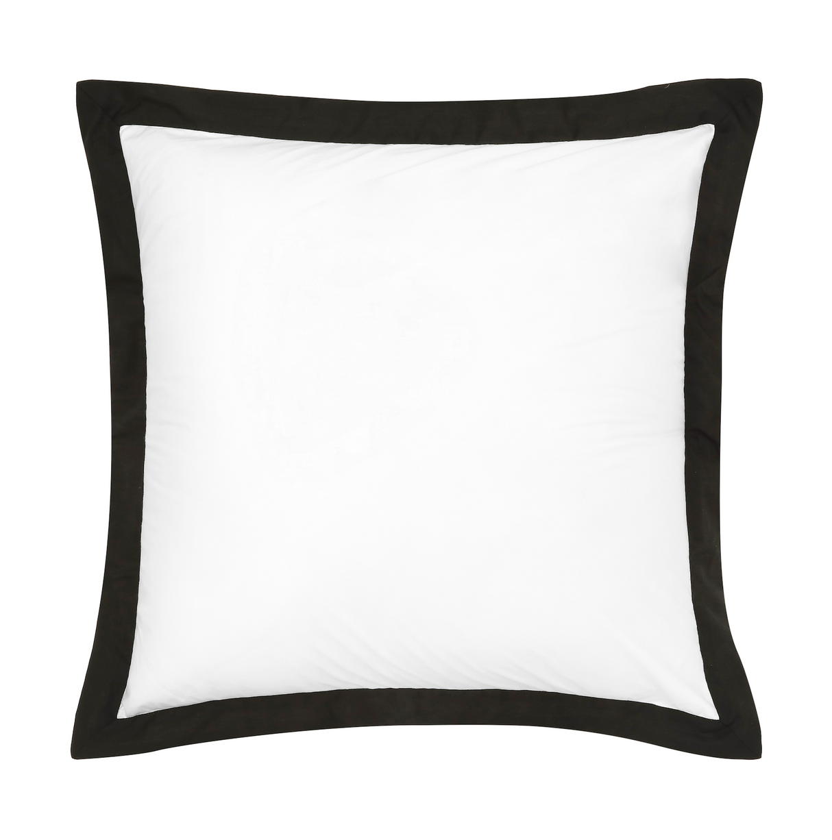 Accessorize Hotel Tailored Deluxe Cotton European Pillowcase - White/Black