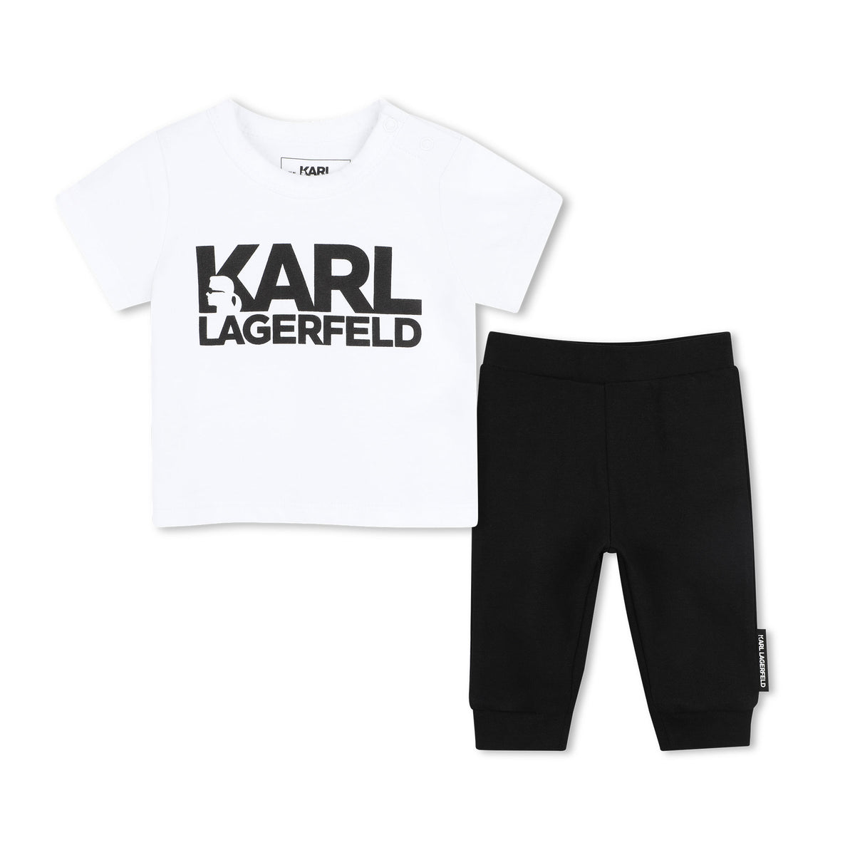 Karl Lagerfeld Boys So Cute D2 T-Shirt And Leggings Set - Black