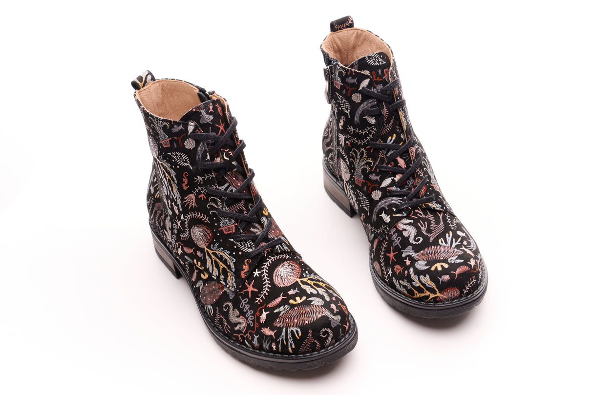 Bosccolo Womens Ankle Boots - Brown Sealife