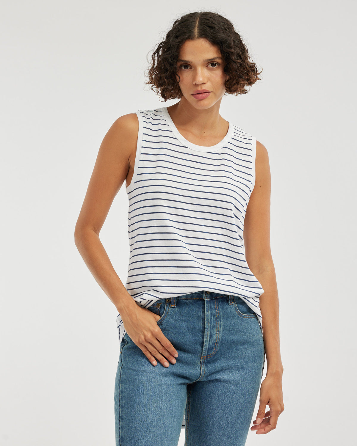 Amelius Claudia Longline Tank - Stripe