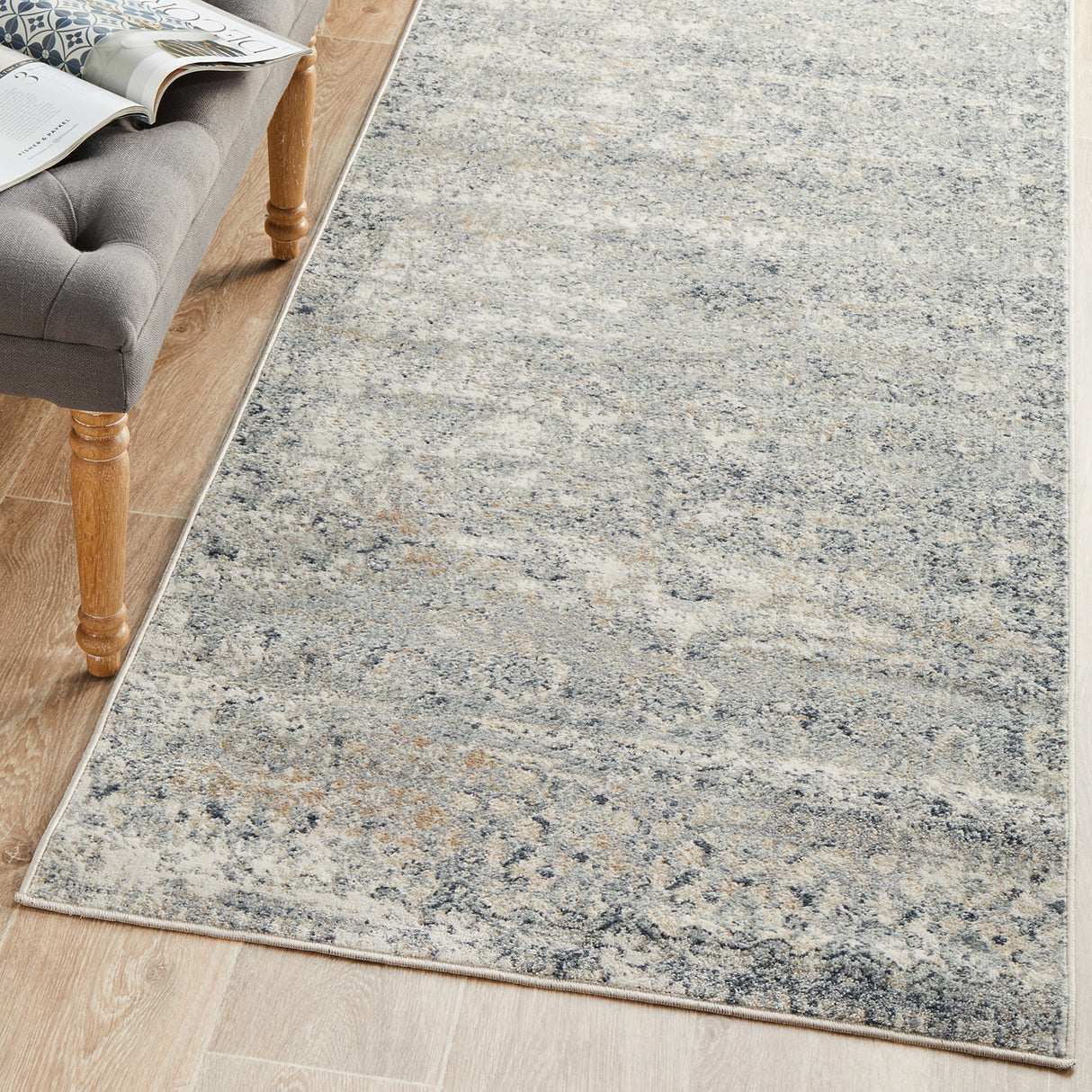 Providence 833 Blue Runner Rug