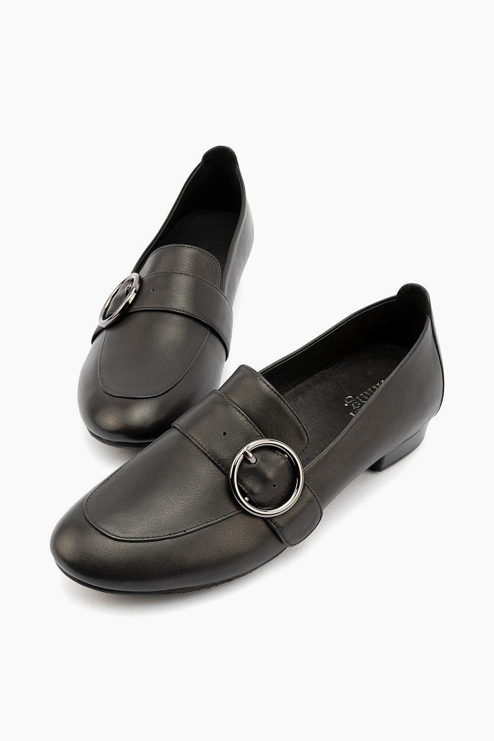 Silver Lining Elaine Black Leather