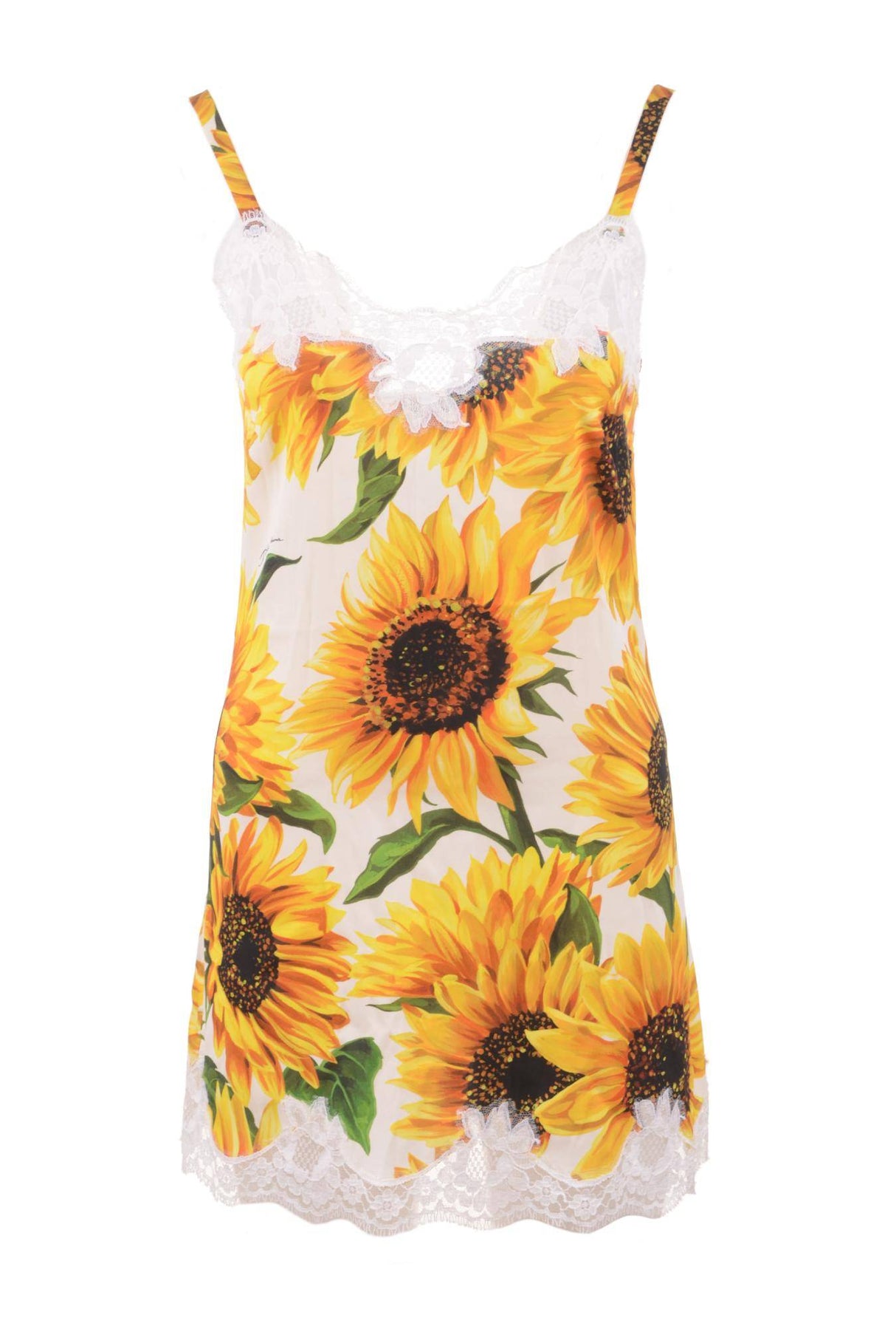 Dolce & Gabbana Women Sunflowers Lingerie Dress