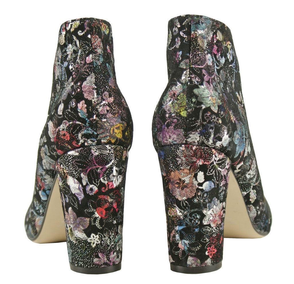 Bosccolo Womens Boots - Flowers On Black