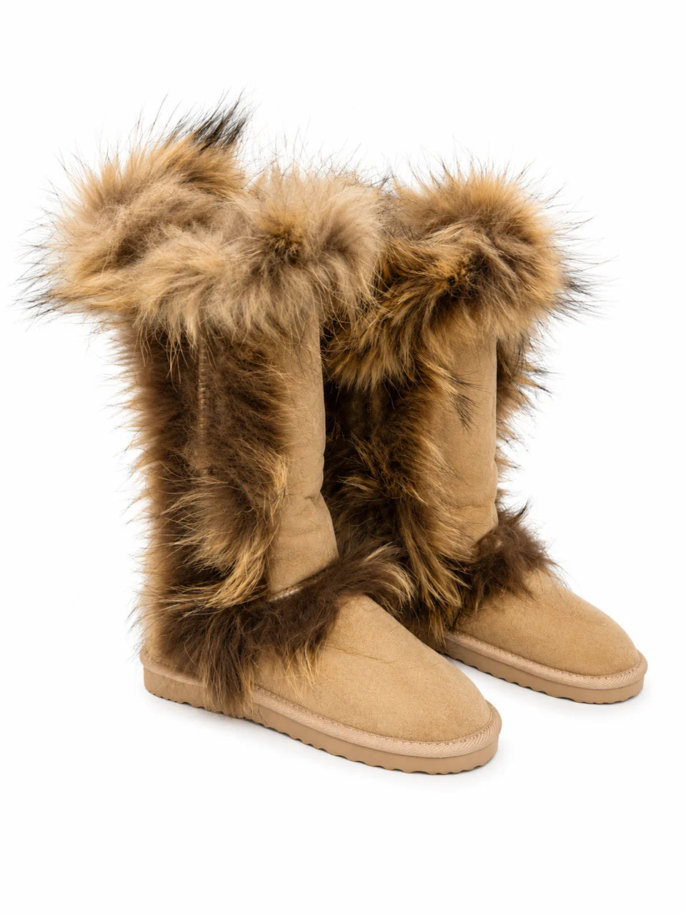 Australian Leather Ugg Fur Long Uggs - Natural - AU6