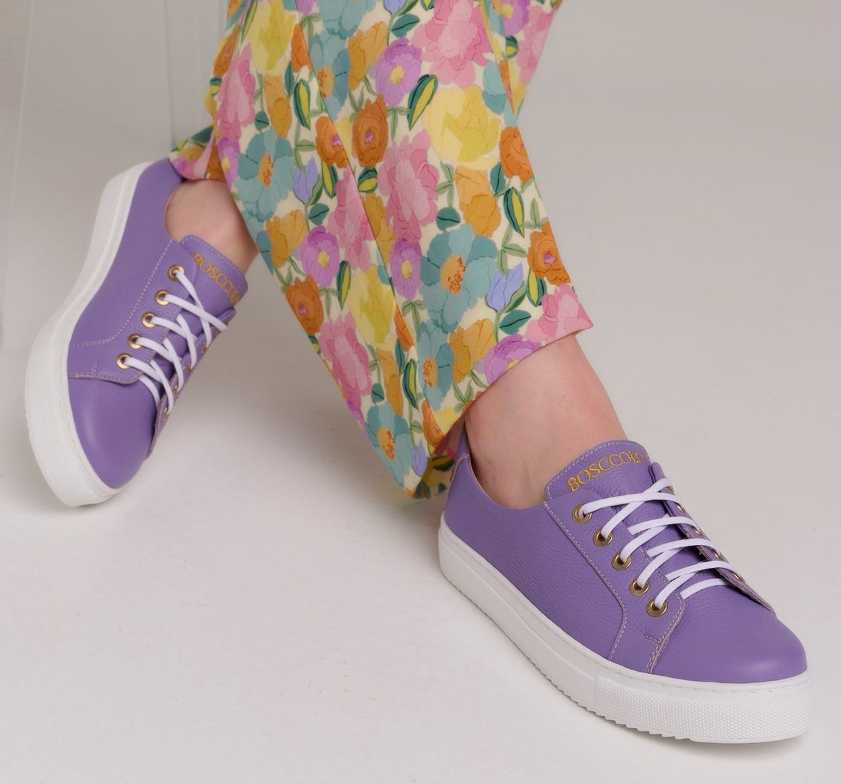 Bosccolo Womens Sneakers - Purple/White