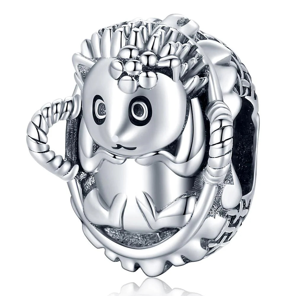 Solid 925 Sterling Silver Lady Flora Pandora Inspired Bead Charm