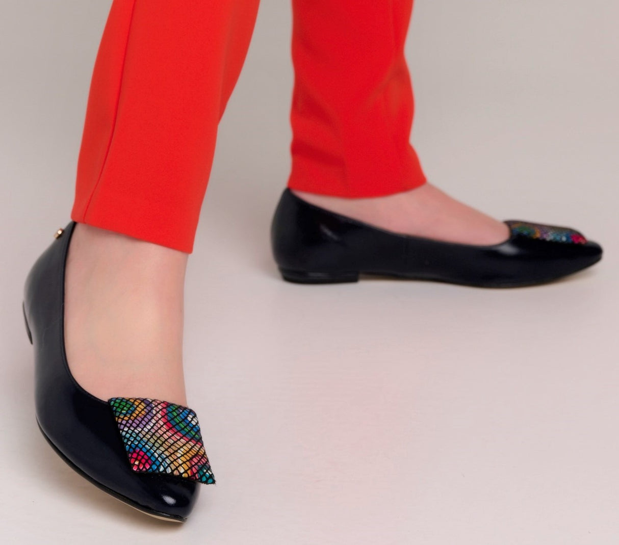 Bosccolo Womens Ballerina - Navy Blue