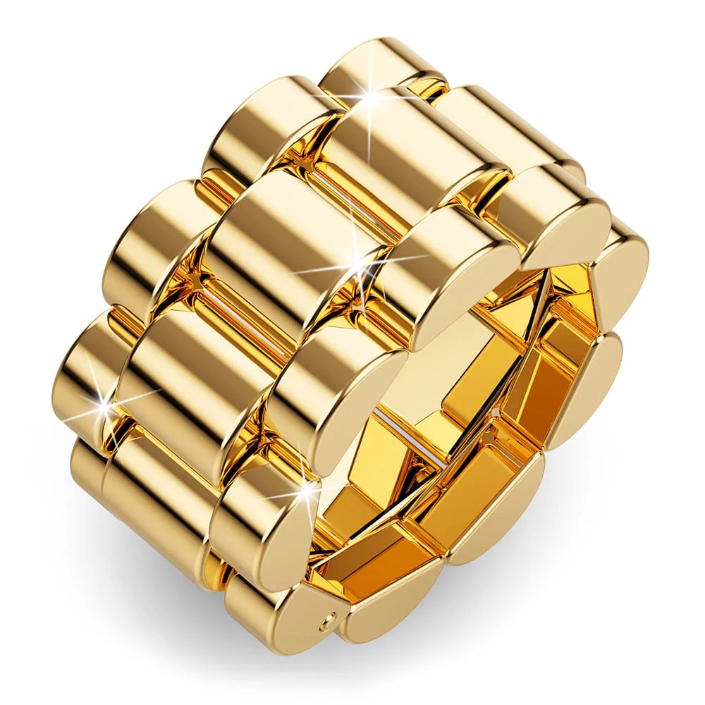 Bullion Gold Oyster Gold Layered Ring
