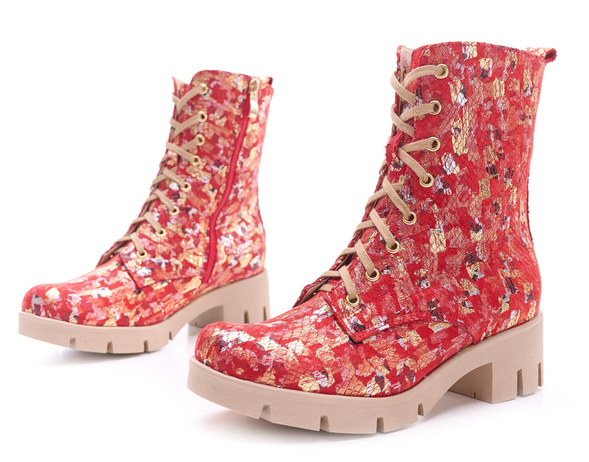 Bosccolo Womens Boots - Red
