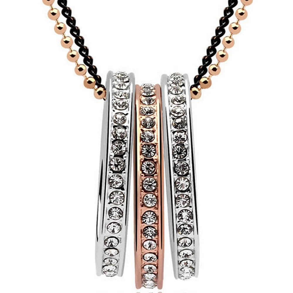 Krystal Couture Ring Long Necklace Embellished with SWAROVSKI Crystals