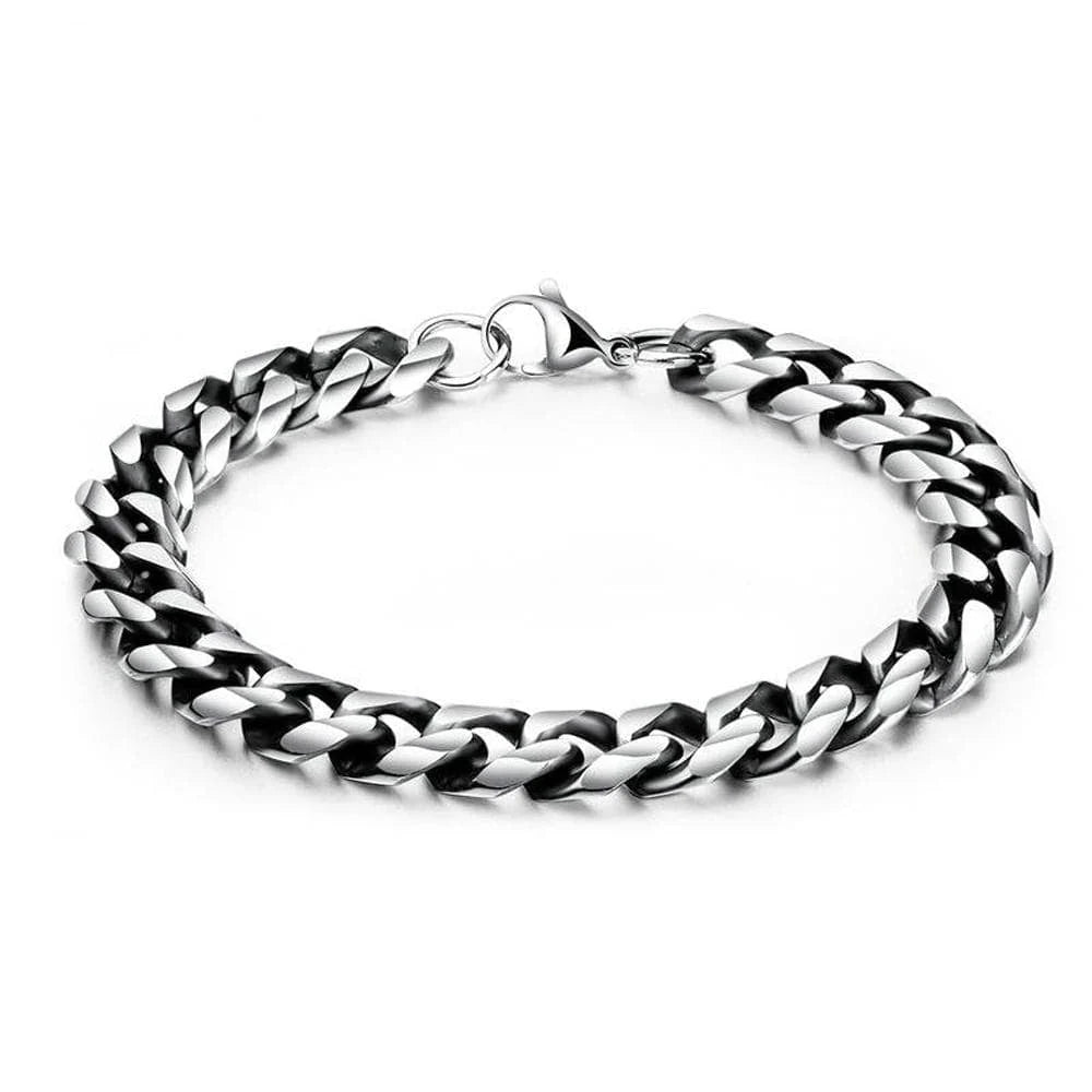Bullion Gold Twisted White Gold Chain White Gold Layered Bracelet