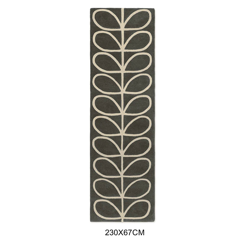 Orla Kiely Linear Stem Slate 060505 Runner Rug