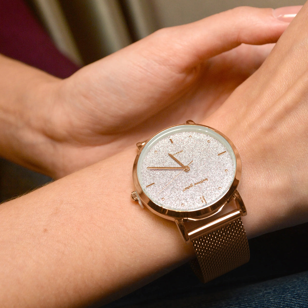 Bullion Gold Bullion Gold Seamless Dial Watch - Rose Gold and White