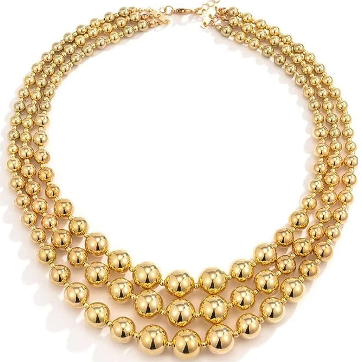 Liv Oliver 18K Gold Multi Layer Necklace