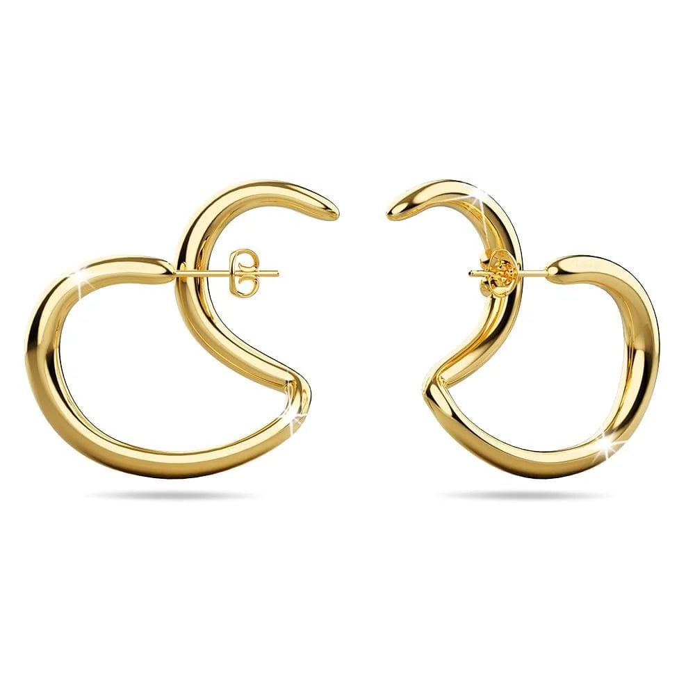 Bullion Gold Double The Fun Gold Hoop Earrings