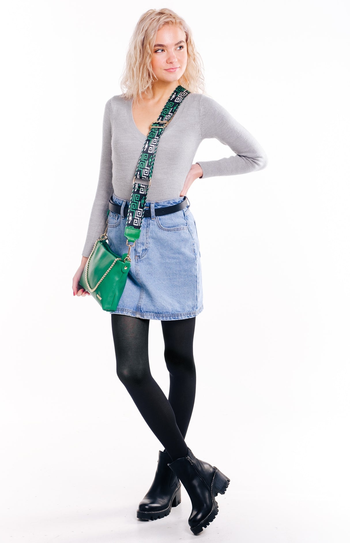 Bosccolo Shoulder Bag Design Strap - Green