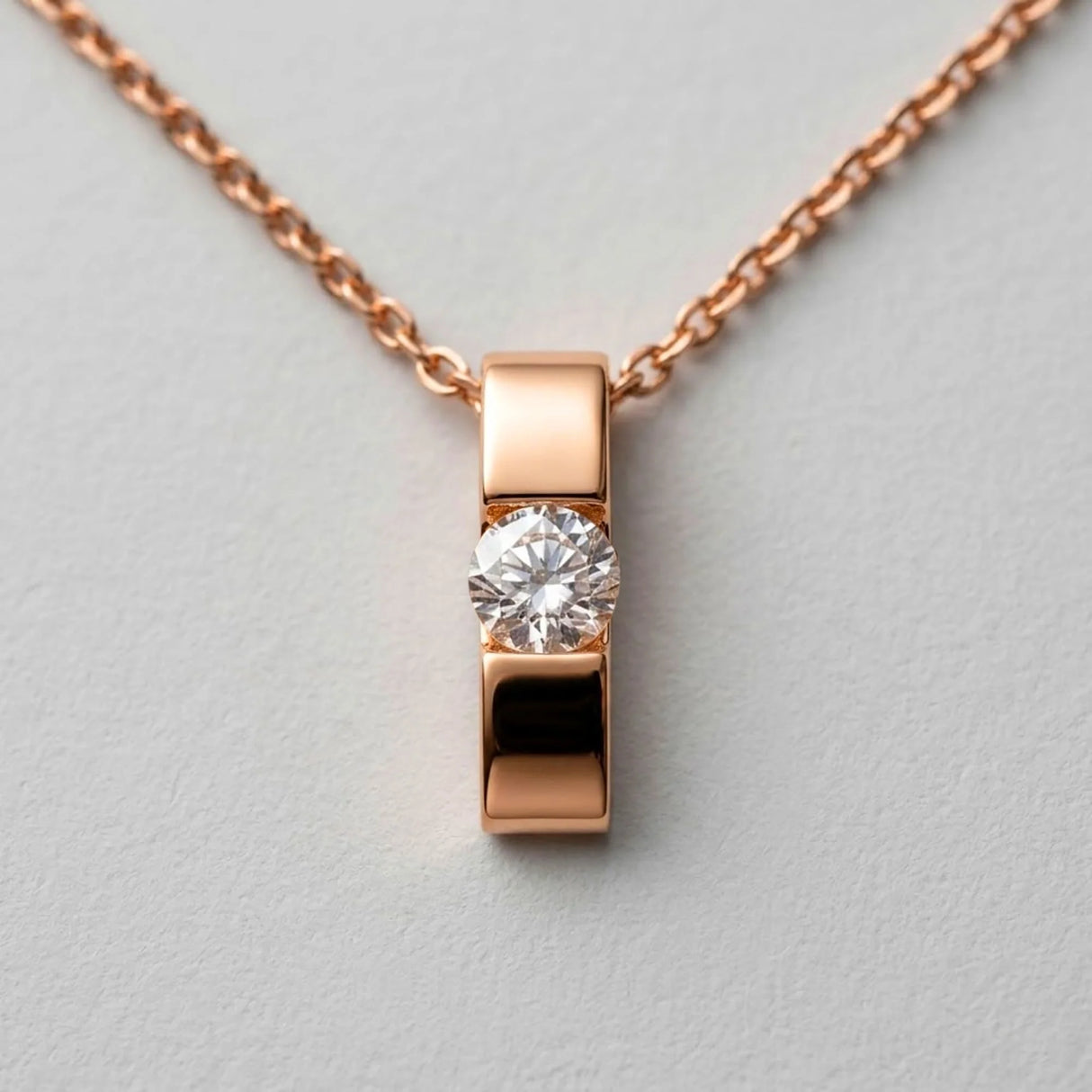 Krystal Couture Shine Bright Pendant Necklace in Rose Gold Embellished with SWAROVSKI Crystals